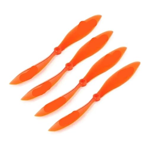 Hélices F3P 3D T9048 pour drone et avion de voltige RC orange transparent x4