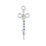 Estilo: DE MODA Colección de broches médicos, cristal, caduceo, neurona, ambulancia, tubo de ensayo, jeringa, alfileres de dientes, joyería para médico, enfermera, jeringa S