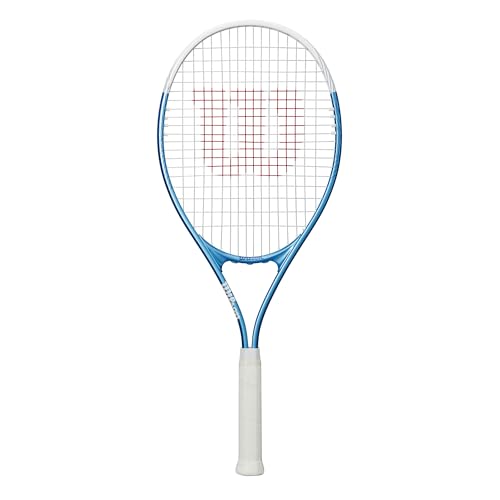 Wilson WR147110U2 Tennisschläger Ultra Power 112 XL, Weiß/Perlblau, Größe 2 WR147110U2, Eingang für Anfänger und Freizeit