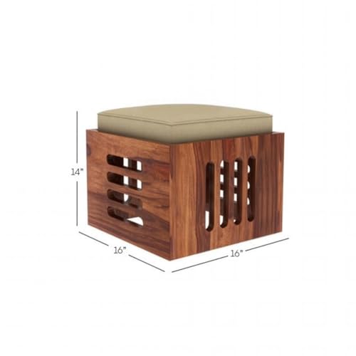 Image of Wakefit Romano Sheesham Wood 4S Coffee Table - Natural Finish