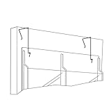 Safco Products 5661NC Wire Partition Panel Hanger for use with all Reveal Literature Displays (sold separately), Black