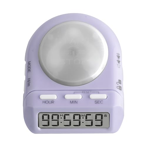 Temporizador de cocina digital – Temporizador con pantalla digital y vibración para cuenta regresiva – Alarma de vibración para cocinar, para cocina, escuela, estudio, trabajo, profesores y