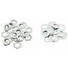 4pcs Zinc Metric M8 Guitar Pots Nuts and Washers for 24mm Large Metric Pots