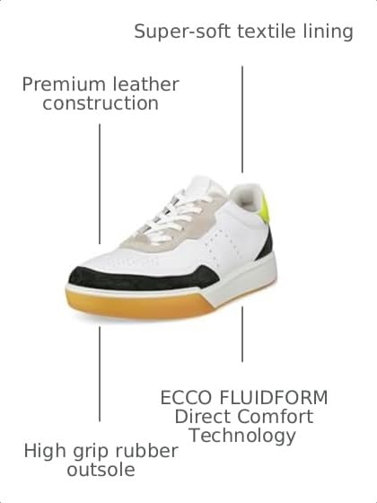 Image of ECCO Men's Street Court Lace | Casual Shoes