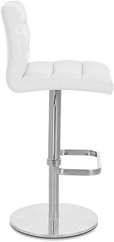 Miniatura 97 de Zuri Furniture Lush - Taburete giratorio sin brazos de altura ajustable magenta con base de acero cepillado Magenta,Rojo -,Blanco,Marrón,Verde