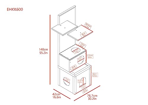 Árbol para gatos New Age Pet ECOFLEX con Sisal y Cubos miniatura 6