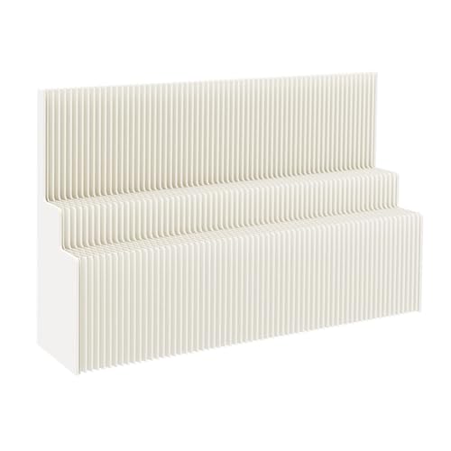 Cortinas divisorias de ambientes, Divisor de Pared de Papel, Panel Moderno con estantes, Plegable, privacidad, Flexible y Ajustable para separación (200 x 180 cm/6,56 x 5,9 pies)