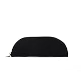 【YONBEN】Estuche de lona para lápices cartuchera multiusos portátil para estudiantes, Negro, S, 1