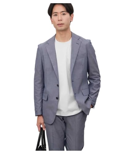 [ニューヨーカー] ジャケット COOL COMFORT ドビー無地 ジャケット(セットアップ対応) メンズ 11195114 ブルー L