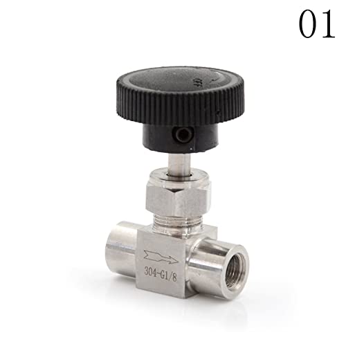 Válvula de aguja de cierre control de flujo 1/8 BSP hembra 6