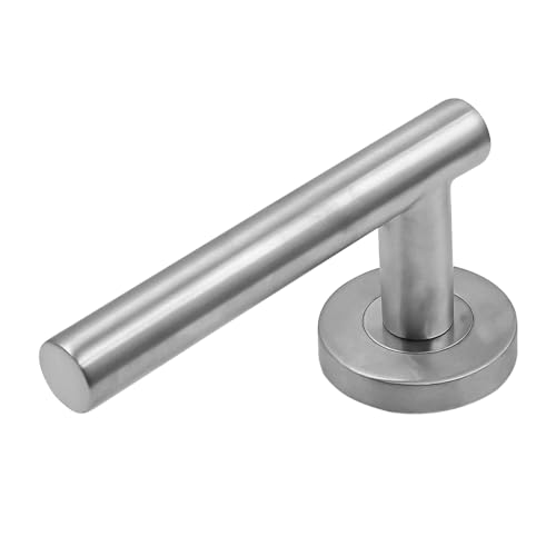 ZONADAH Door Handles 1Pair of Stainless Steel Single Tongue Split Lock Fireproof Door Handle Household Accessories Entrance Gate Lever Knob for Bedroom Bathroom - Image 4