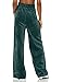 PUMA Womens Her Velour Wide Drawstring Pants Casual - Green - Size M