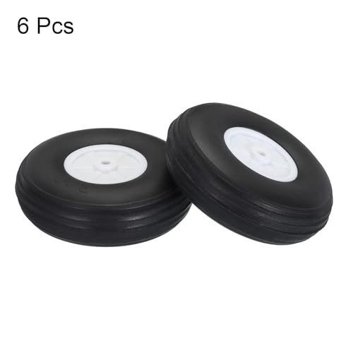 Roues d'avion RC absorbantes en mousse PU Quarkzman 2,99 pouces - 3