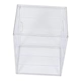 FONDOTIN Brotausstellungsschrank Vitrine für Actionfiguren Bäckerei-Vitrine Gebäck Vitrine Arbeitsplatte Brotspeicherbehälter Brot Vitrine Brotschrank Brotsparer Magnet Transparent