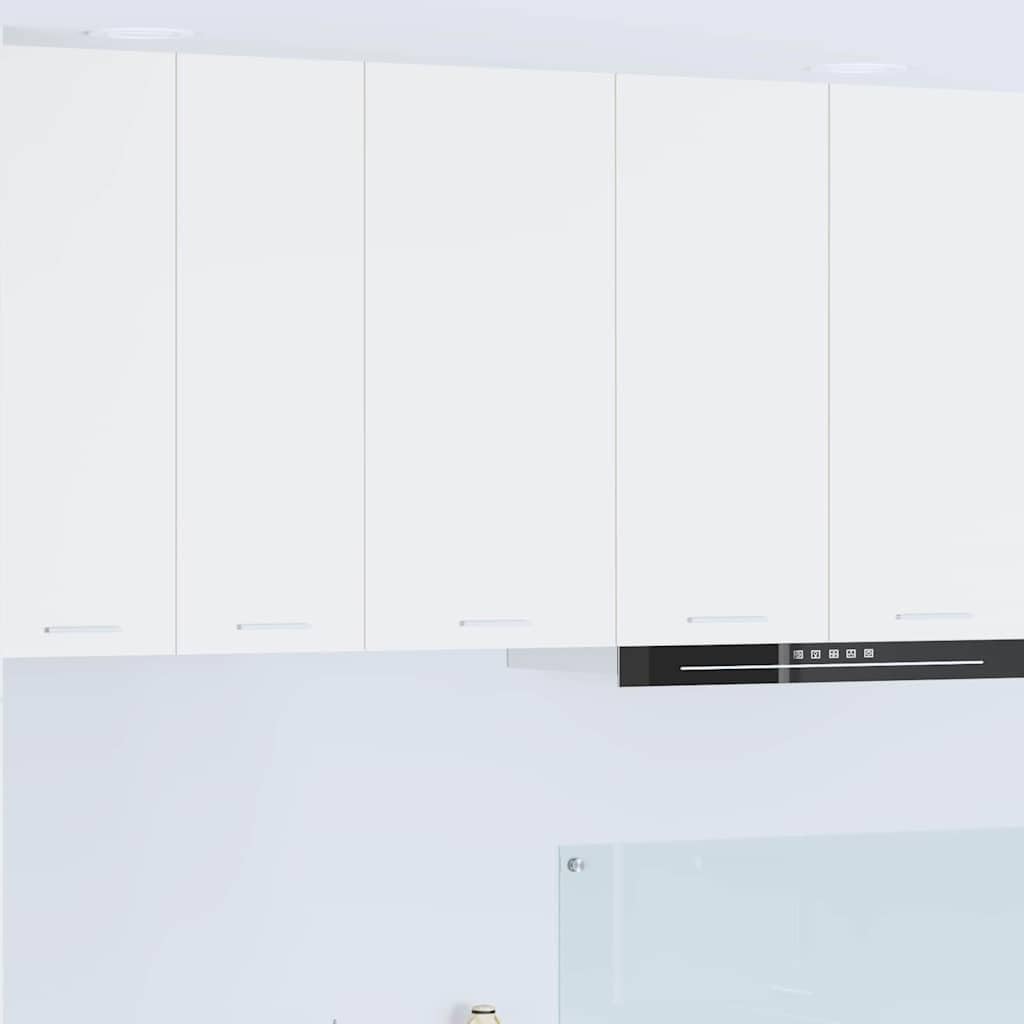 vidaXL Armadio pensile Bianco 40 x 31 x 80 cm Legno multistrato, Armadio da cucina moderno, design rettangolare, ampio spazio, materiali resistenti, stile contemporaneo, per l'organizzazione in