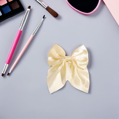 Pinzas de cabello con lazo de satén minkissy para mujer pack de 8 clips 6