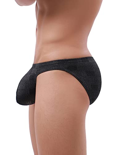 iKingsky Men's Four Way Stretch Briefs Soft Bulge Underwear Sexy Low Rise Pouch Underpanties for Men2