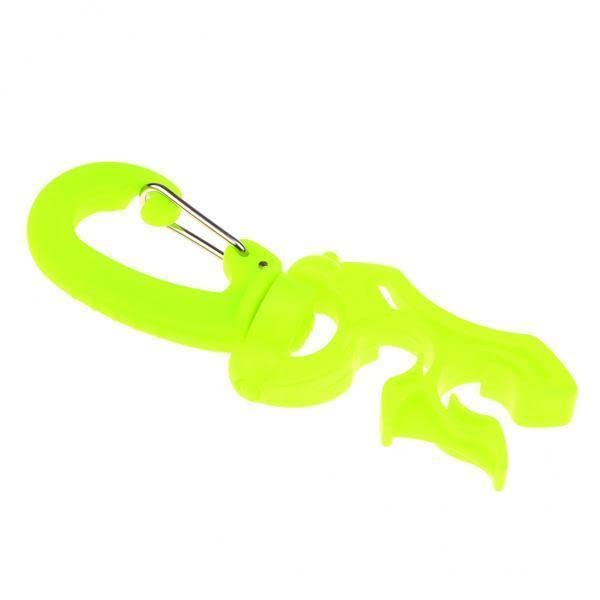 4xScuba Diving Double BCD Hose Holder with Clip Yellow-image-43