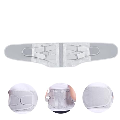 HAPINARY Support Breathable Waist Supporter Band Straps Waist Support Back Support Band Stomach Waist Brace Protective Waist Strap Waist Support for Unisex Grey