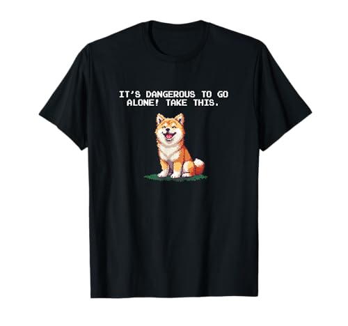 Shiba Inu T-shirt, Preto, S