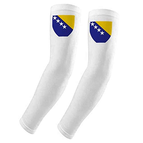 Manchons de protection UV aux couleurs de la Bosnie-Herzégovine pour le sport