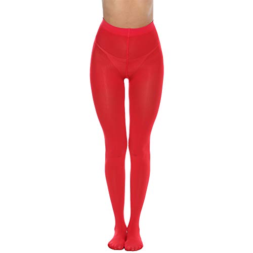 Image of MANZI Microfibre Tights for Women, Semi Opaque Solid Colored Footed Pantyhose 70 Denier