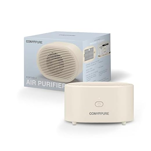 Conair Portable Small Air Purifier, Rechargeable Corded/Cordless, HEPA Air Filter, Air Purifier for Allergies, Dust, Pollen, Odor Control, Home, Bedroom, Dorm Room, Air Purifier for Small Room