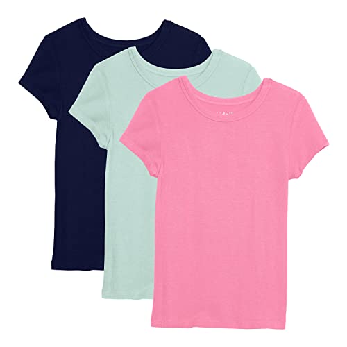 Image of KIDPIK 3pk Long Sleeve Ribbed Tee Shirt Set for Girls | Modest Tops