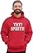 Go All Out XX-Large Red Mens Yay! Sports! Funny Non Sports Fan Sweatshirt Hoodie