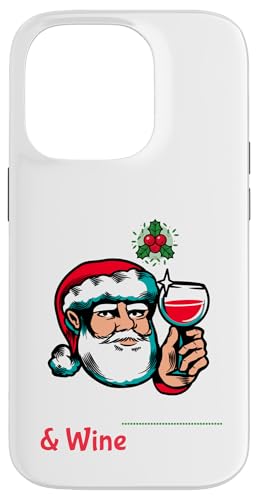 A Litttle Mistletoe & Wine is Fine �t�@�j�[�T���^�N���[�X �X�}�z�P�[�X iPhone 14 Pro �p