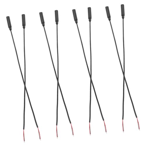 Cable de audio resistente Angoily mono hembra con conector para dispositivos múltiples de 8 piezas