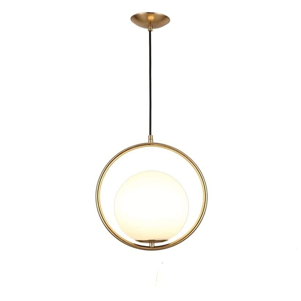 Lámpara colgante de globo dorada de diseño nórdico para dormitorio 1