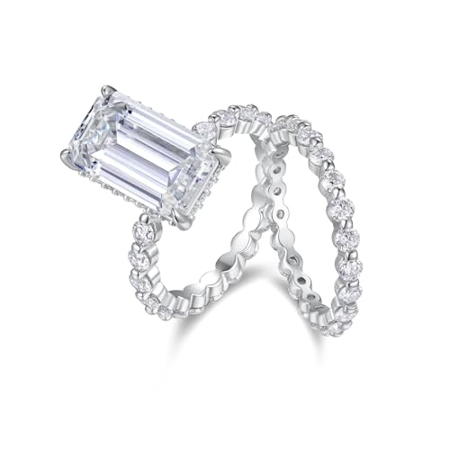 TUSRORSU 5�J���b�g ���A�b�T�i�C�g�����O �����p �E�F�f�B���O�Z�b�g 925�X�^�[�����O�V���o�[ ���f�B�[�X �u���C�_�������O�Z�b�g D �J���[ VVS1 �ג����G�������h�J�b�g ����w�� �T�C�Y5-9, 24, �V���o�[, ���A�T�i�C�g