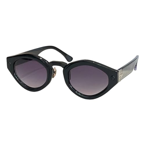 Lunettes de soleil de luxe en acétate monture ovale haut de gamme chic