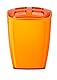 Grund NEON Zahnbürstenbecher 7x6,5x10 cm orange Accessoires, Acryl, 7,6 x 5 x 10 cm