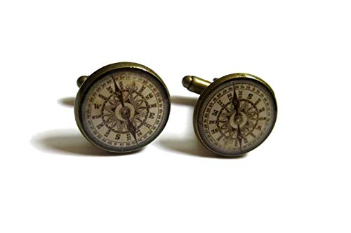 Death Devil Gemelos de brújula antiguos, regalo de viajero, gemelos de brújula, gemelos de brújula, gemelos de hombre, gemelos de boda, regalo de amor, Metal