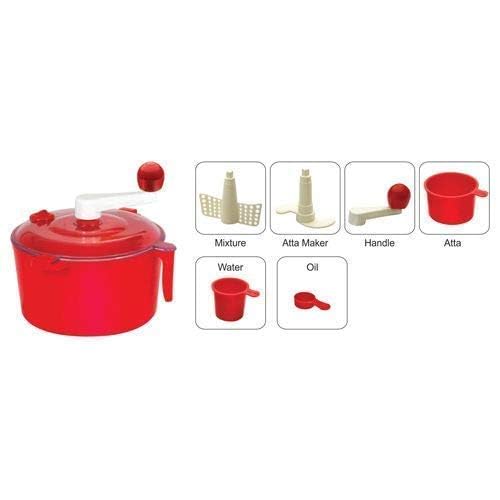 Image of Automatic Atta Roti Maker for Home 2 in 1 Ata Non-Electric Dough Machine Kitchen Shoppers ATA Maker chakki Clear line Measuring Cups Set Bread Mixer May Vary Hand Tool