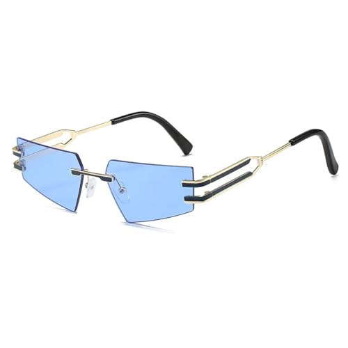 Lunettes de soleil rétro sans monture légères anti-fatigue pour masquer les reflets