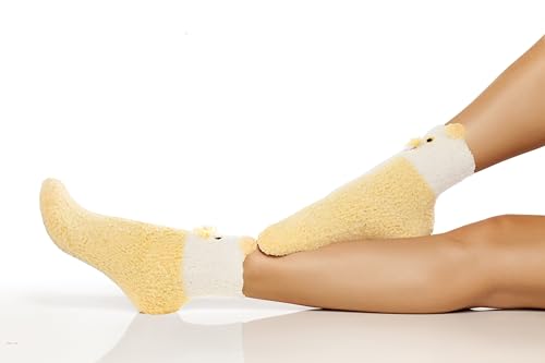 Image of Benefeet Sox Womens Girls Fuzzy Socks Cozy Winter Warm Fluffy Socks Soft Cute Animal Home Slipper Thick Plush Sleeping Sock