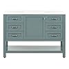 Spring Mill Cabinets Eaton Bathroom Vanity with Sink, 48.25" W x 18.75" D x 35.41" H, Sage/White Top