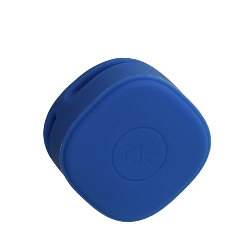 kwmobile Silicone Clip Compatible with Samsung SmartTag - Protective Silicone Clip for Tracker - Blue