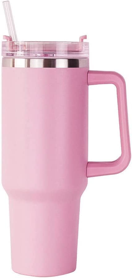 Bestlsy 40oz Stainless Steel Tumbler with Handle, Double Wall Vacuum Insulated Travel Mug for Hot Coffee & Cold Beer