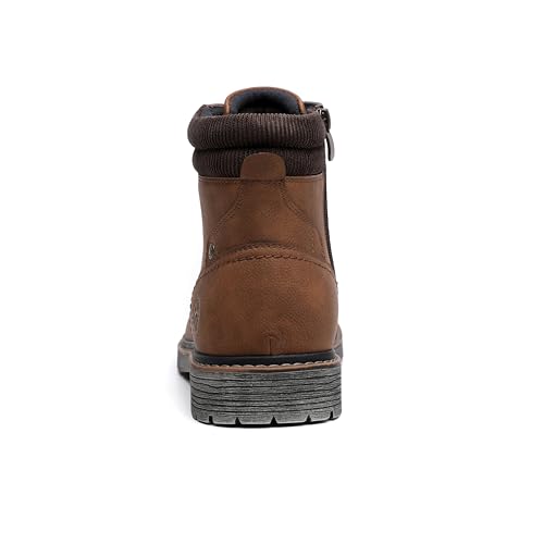 Image of DECARSDZ Men's Fashion Lace-up Casual Chukka Boots for Men Zipper Boot