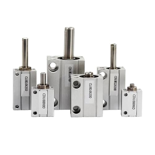 Cilindros de aire cuadrados CUJB12 actuador de aluminio pequeño 2
