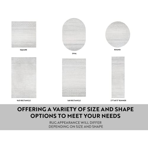 Artistic Weavers Chester Boho Moroccan Area Rug,6' Square,Grey #TOP4