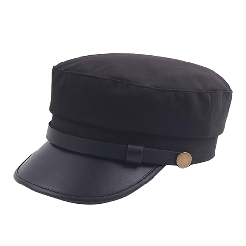 Vintage Flat Beret Hat for Youth Stylish Unisex Cap for Outdoor Activities Shopping Cycling and Skiing Great for Family and Friends Black
