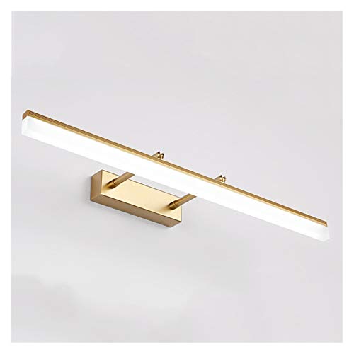 Lampe murale LED dorée 50cm en aluminium haut de gamme pour miroir chic