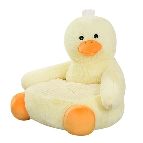 Sillón puff – Asiento de felpa con forma de animal con cojín para reposabrazos para sala de juegos, dormitorio, guardería, decoración del hogar