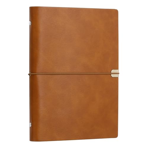 Couverture de journal A5 en cuir rechargeable carnet notes réunion PATIKIL