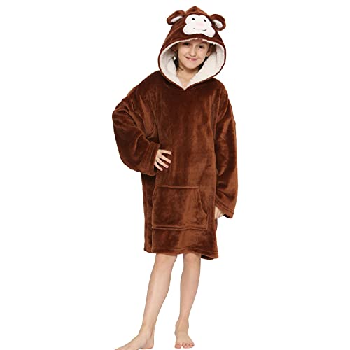 A2Z 4 Kids Girls Boys Oversized Hoodie ANIMAL - Snuggle 950 Monkey One Size